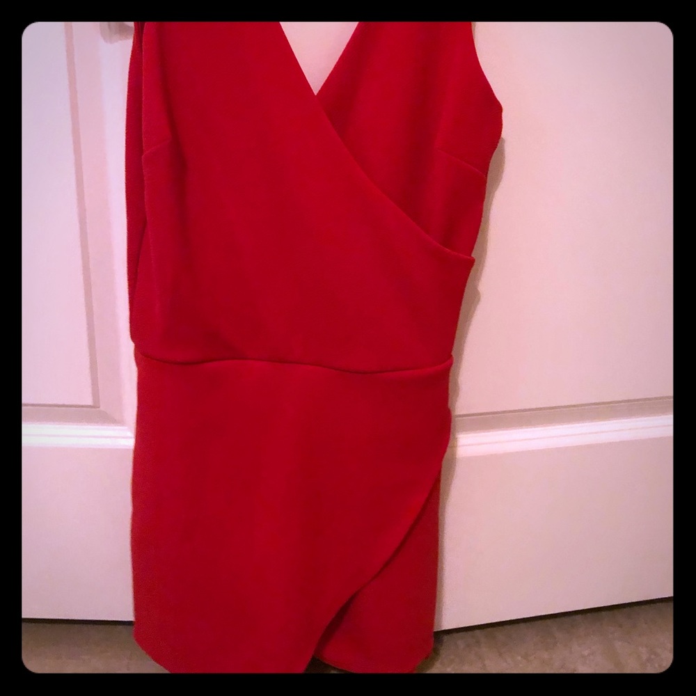 Skort red Romper